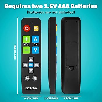 TVリモートユニバーサル Amazon | EZclicker ビッグボタンユニバーサルテレビリモコン